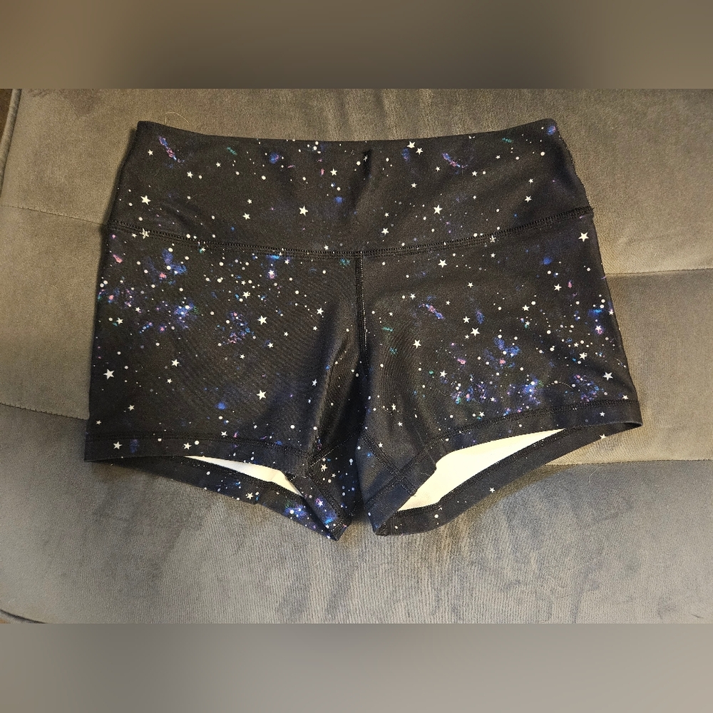 Women's Galaxy Print Athletic Shorts